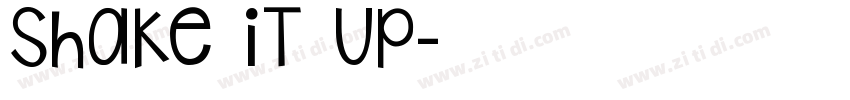 Shake iT Up字体转换